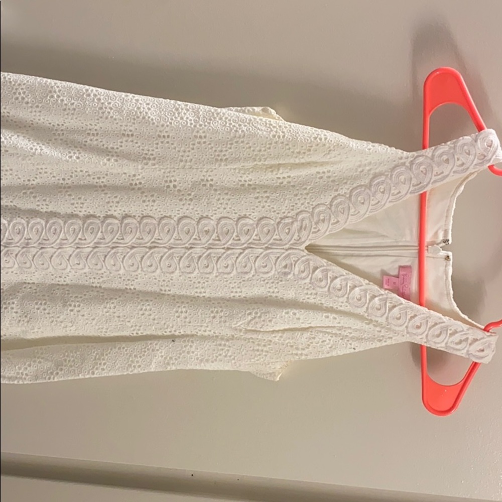 Lilly Pulitzer White V Neck Dress